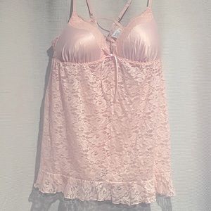 Pale pink lingerie set